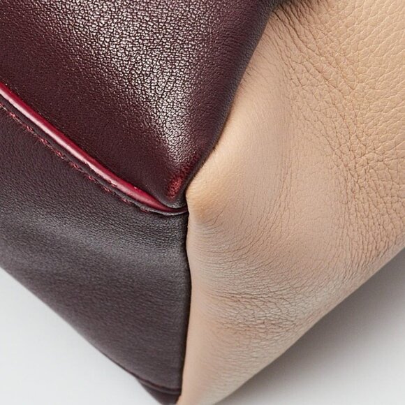 Givenchy Burgundy/Beige Leather Pandora Pure Small Bag - Picture 12 of 12